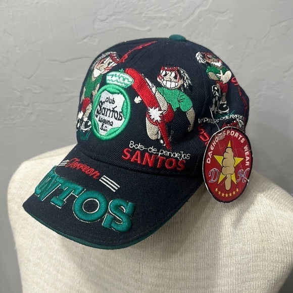 Vintage Deadstock Daeho sportswear DH Club Santos Laguna S.C. Embroidered hat.